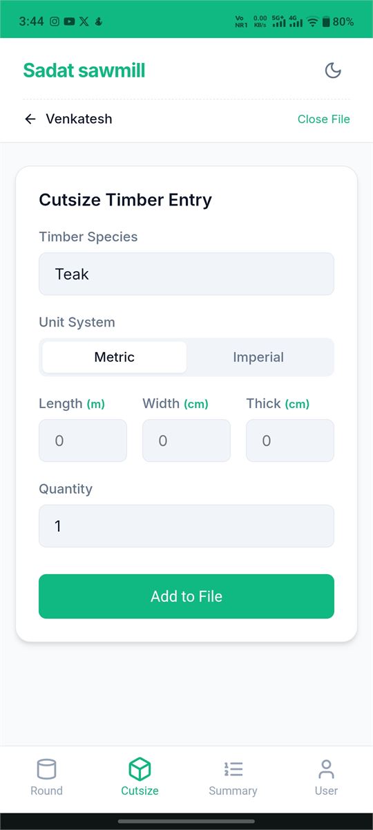 Smart Sawmill screen 1